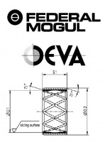 подшипник BM019 146/140х144 Federal Mogul (DEVA).