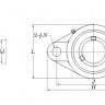 Корпус  UCFL 204 BLACK PLASTIC - Корпус  UCFL 204 BLACK PLASTIC