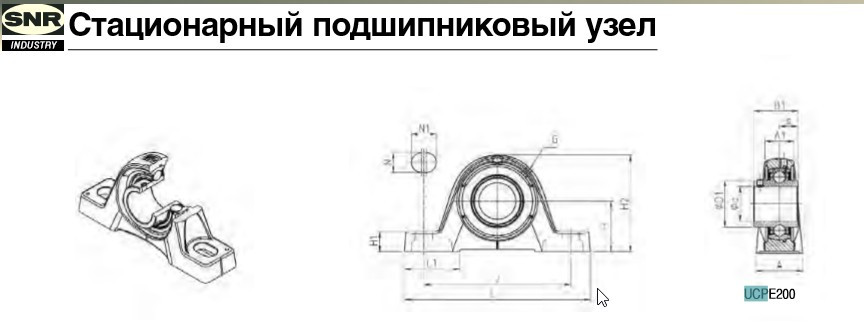 Подшипниковый узел UCP210